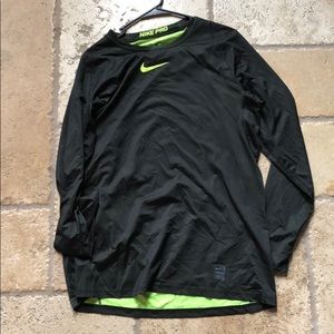 Nike pro colorburst long sleeve shirt large